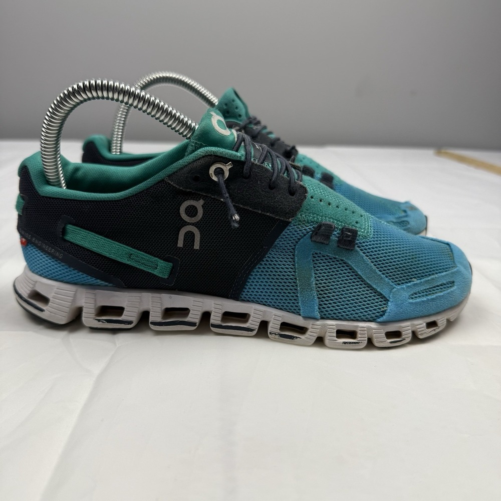 On Cloud Road Running Shoes Womens Teal Size 7 Atoll Green Athletic Sneakers